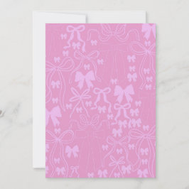 Rosa Coquette Baby Shower Flicka Card Tack Kort