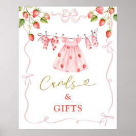 Rosa Coquette Babykläder Bär Kort och Gåvor Poster