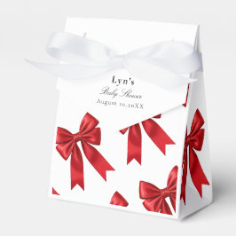 Rosa Coquette Bow Baby Shower-favoritruta Presentaskar