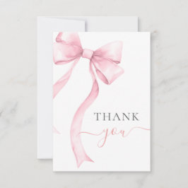 Rosa Coquette Bow Gingham Girl Baby Shower Tack Kort