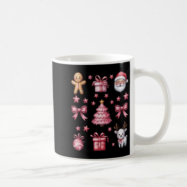 Rosa Coquette Bow Julgran Gingertea Reind Kaffemugg (Höger)