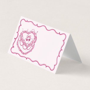 Rosa Coquette Cherry Cake Bachelorette Place Kort