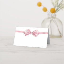 Rosa Coquette Food Label eller Place Card - Ele Placeringskort