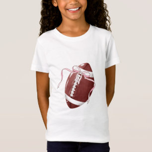Rosa Coquette-fotbollströja, fotbollsmamma-tröja, T Shirt