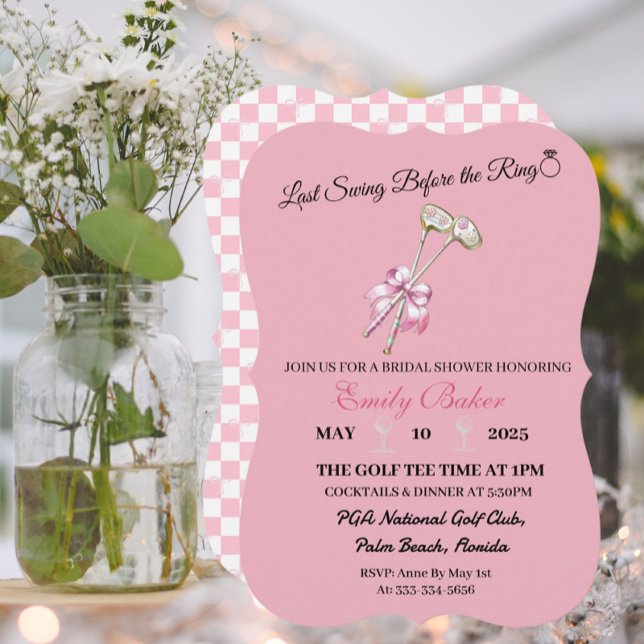 Rosa Coquette Golf "Last Swing before Ring" (Skapare uppladdad)