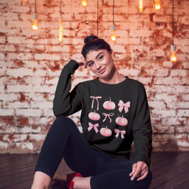 Rosa Coquette Halloween Pumpkins T Shirt