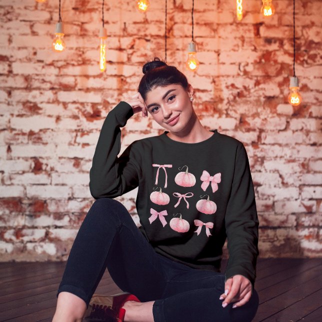 Rosa Coquette Halloween Pumpkins T Shirt (Skapare uppladdad)