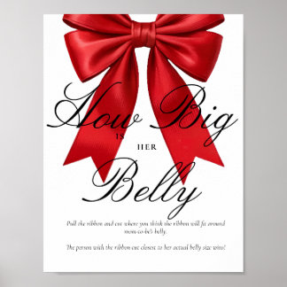 Rosa Coquette Hur stor är hennes Belly Game Poster