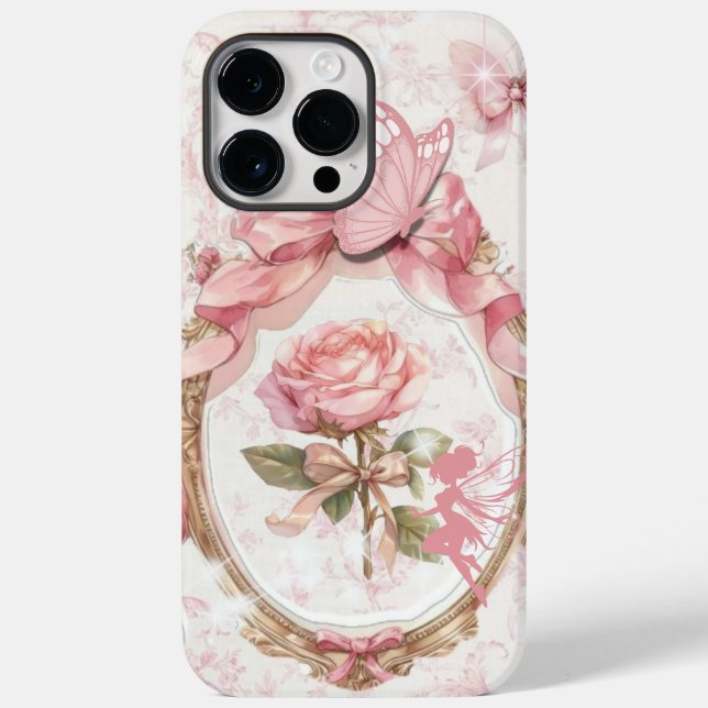 Rosa Coquette iphone case - Feminine Softcore (Baksida)