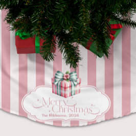 Rosa Coquette-jul Julgransmatta Borstad Polyester