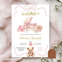 Rosa Coquette Körning Islamisk Flicka Barnkalas