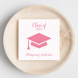 Rosa Coquette Studenten Personlig Napkin Pappersservett