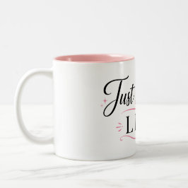 Rosa Coquette Typografi Sublimering Omslag Två-Tonad Mugg
