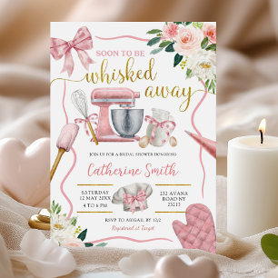 Rosa Coquette WhiMöhippor Away Inbjudningar