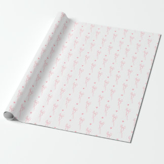Rosa Coquette Wrapping Papper Presentpapper