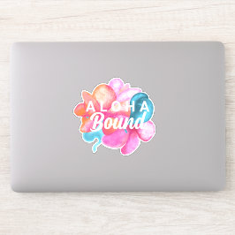 Rosa Coral Aloha Flowers Anpassningsbar Sticker Klistermärken