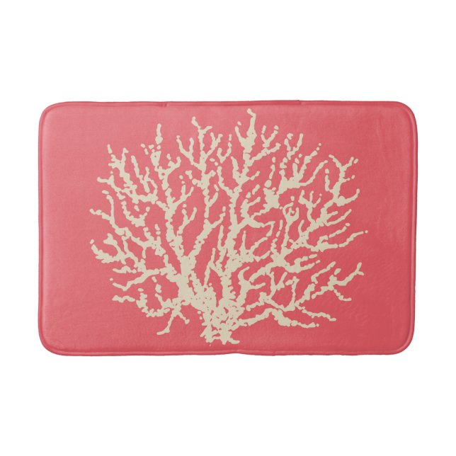 Rosa Coral Bath Mat Matta Bathroom Decor (Framsidan)