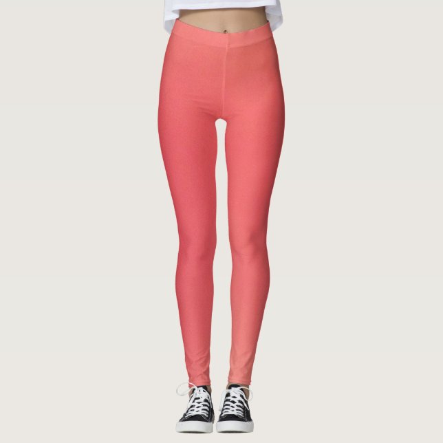 Rosa Coral Mode Leggings (Framsida)