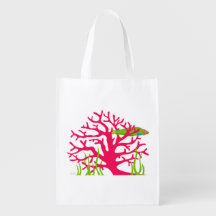 Rosa Coral Reanvändable Livsmedel/Gift Bag