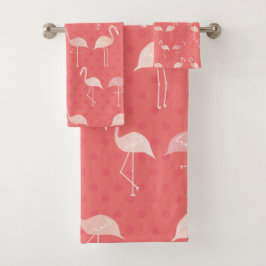 Rosa Coral Red Flamingo Seamless Mönster