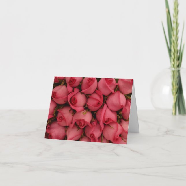 Rosa Coral Ro Note Cards Kort (Framsida)