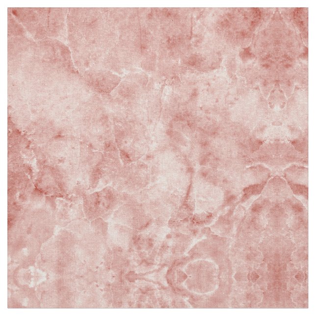 Rosa Coral White Marble Tyg (Närbild)