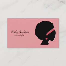 Rosa Cosmetology Natural Hair Afro Dam Visitkort