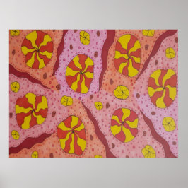 Rosa Cosmic Candies Poster