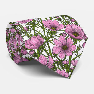 Rosa Cosmos blommor Slips