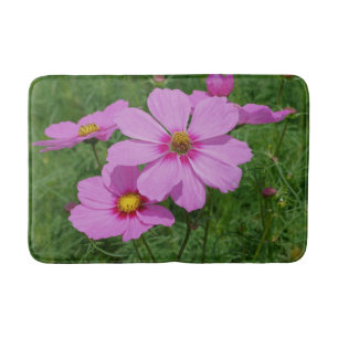 Rosa Cosmos Flowers Nature Badrumsmatta