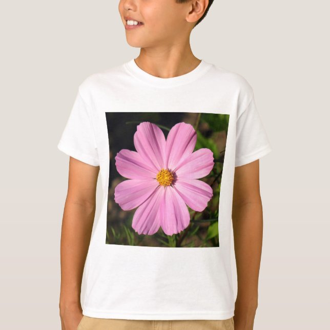 Rosa Cosmos (kvadratfoto) T Shirt (Framsida)