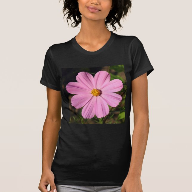 Rosa Cosmos (kvadratfoto) T-shirt (Framsida)