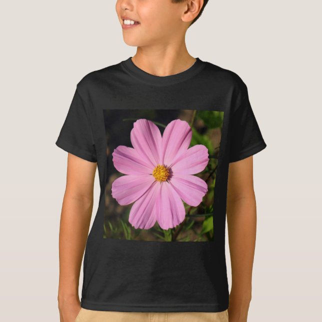 Rosa Cosmos (kvadratfoto) T Shirt (Framsida)