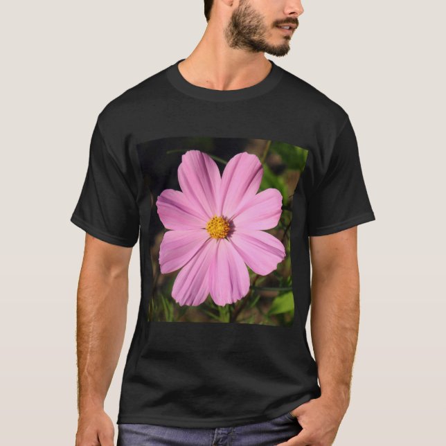 Rosa Cosmos (kvadratfoto) Tee (Framsida)