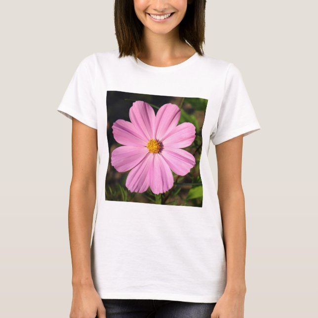 Rosa Cosmos (kvadratfoto) Tee Shirt (Framsida)