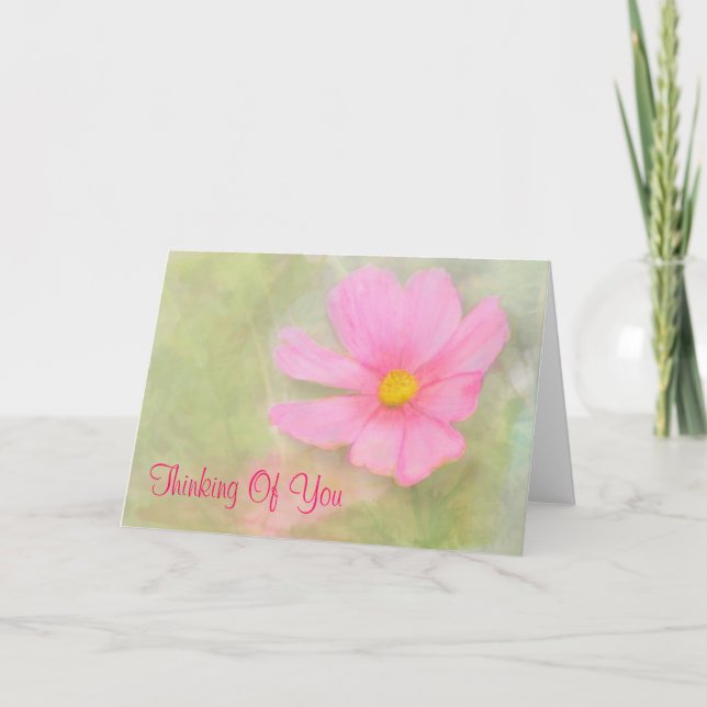 Rosa Cosmos tankkort Kort (Framsida)