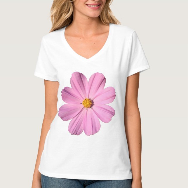 Rosa Cosmos Tee Shirt (Framsida)
