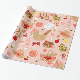 rosa cottagecore croissant picnic basket presentpapper