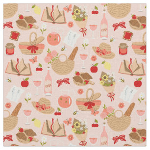 rosa cottagecore croissant picnic basket tyg