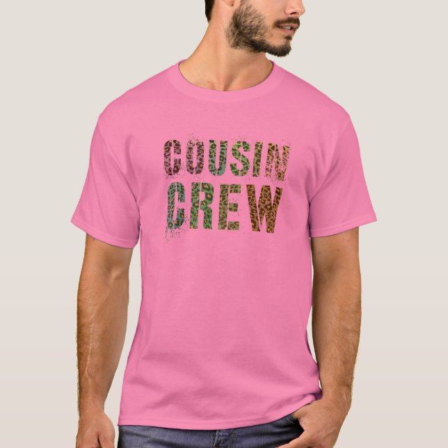 Rosa COUSIN CREW Leopard Print Funny Grammy Pawpaw T Shirt (Framsida)
