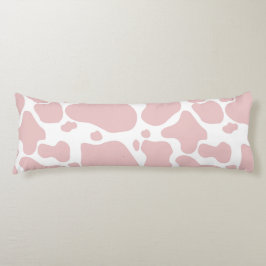 Rosa Cow-utskrift Mönster för Cow Älskare Kroppskudde