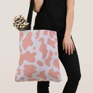 Rosa Cow-utskrift, tobag Tygkasse