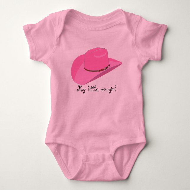 Rosa cowboyhatt tee shirt (Framsida)