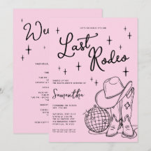 Rosa cowboystövlar Sista Rodeo Sjungmöfest