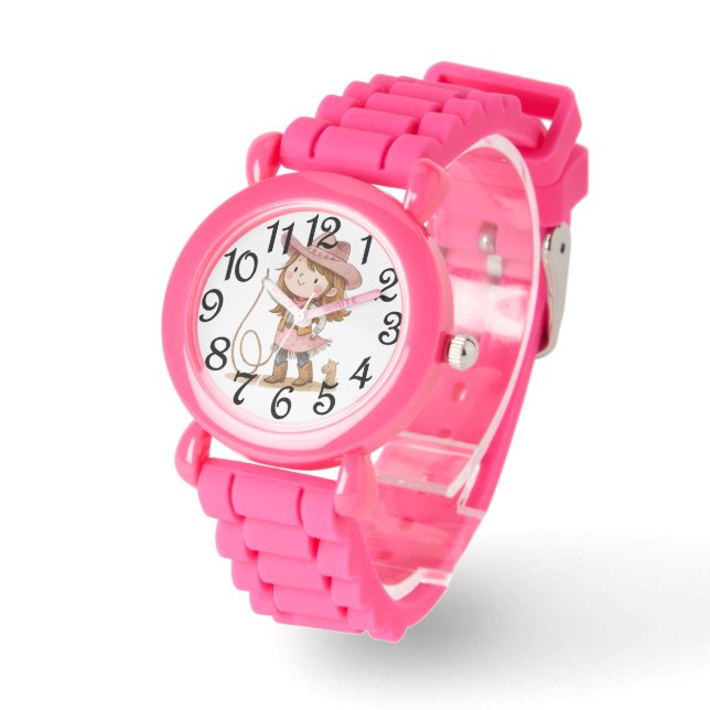 Rosa Cowgirl  Armbandsur (Vinkel)