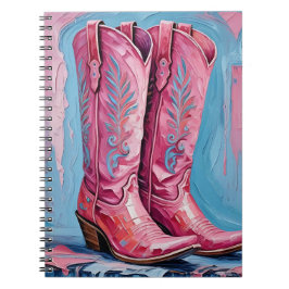 Rosa Cowgirl Boots bärbar dator Anteckningsbok