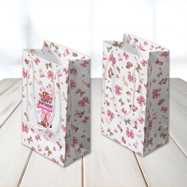 Rosa Cowgirl Coquette Grattis på födelsedagen Bere (Skapare uppladdad)