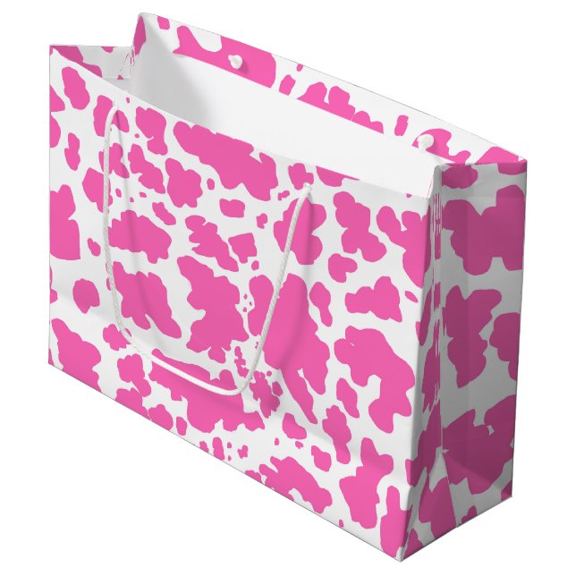 Rosa Cowgirl Cow Skin Rodeo Animal Print (Framsidan Vinklad)