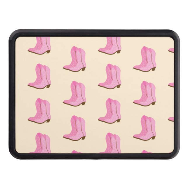 Rosa Cowgirl Cowboy Boots Land Texas Ranch Dragkroksskydd (Framsidan)