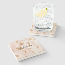 Rosa Cowgirl Cowhide Monogram Stenunderlägg